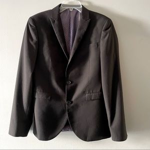 Black Single-Breasted Blazer 40R